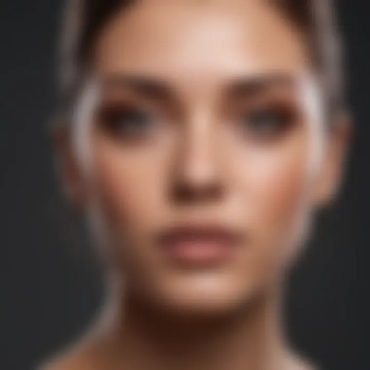 A selection of shades for foundation matching