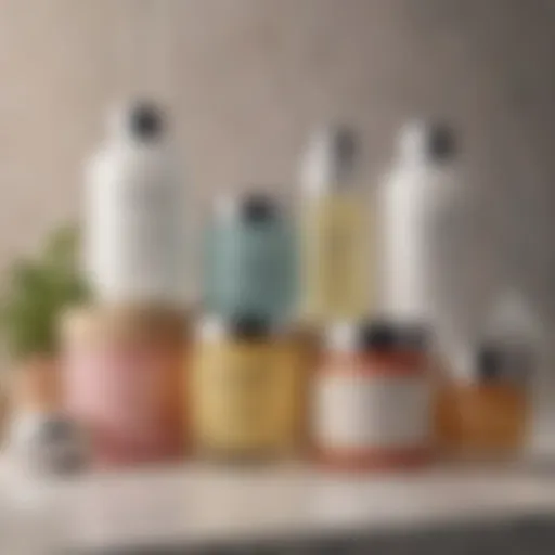 A collection of affordable face moisturizers displayed on a vanity.