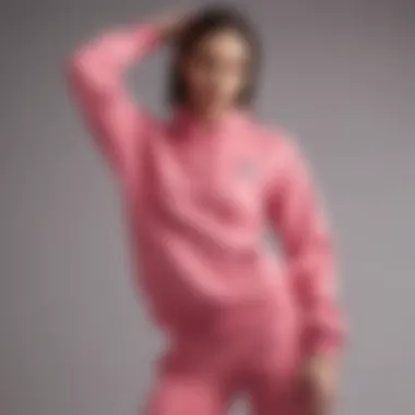 Colorful sweat suits coordinated for a stylish look
