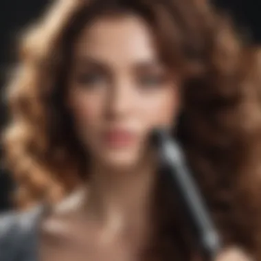 Curling wand producing effortless waves