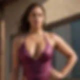 Ashley Graham showcasing her swimsuit collection