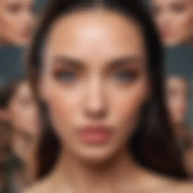 Diverse Beauty Filter Effects and Their Impact A creative collage showcasing various beauty filter effects and their vibrant colors.