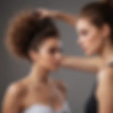 Demonstration of the Bed Head round brush dryer in use for styling hair