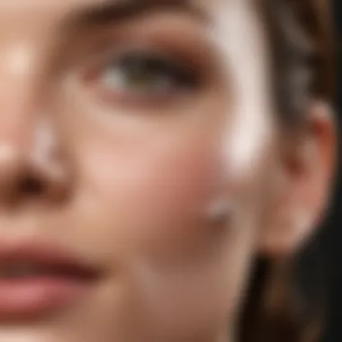 Close-up of a chemical peel product ingredients