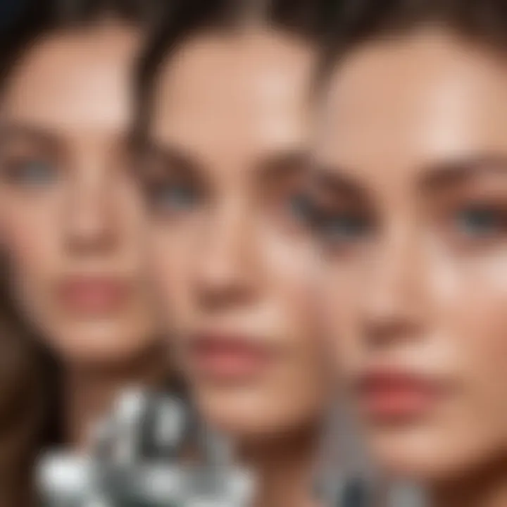 Different skin types with corresponding eye creams