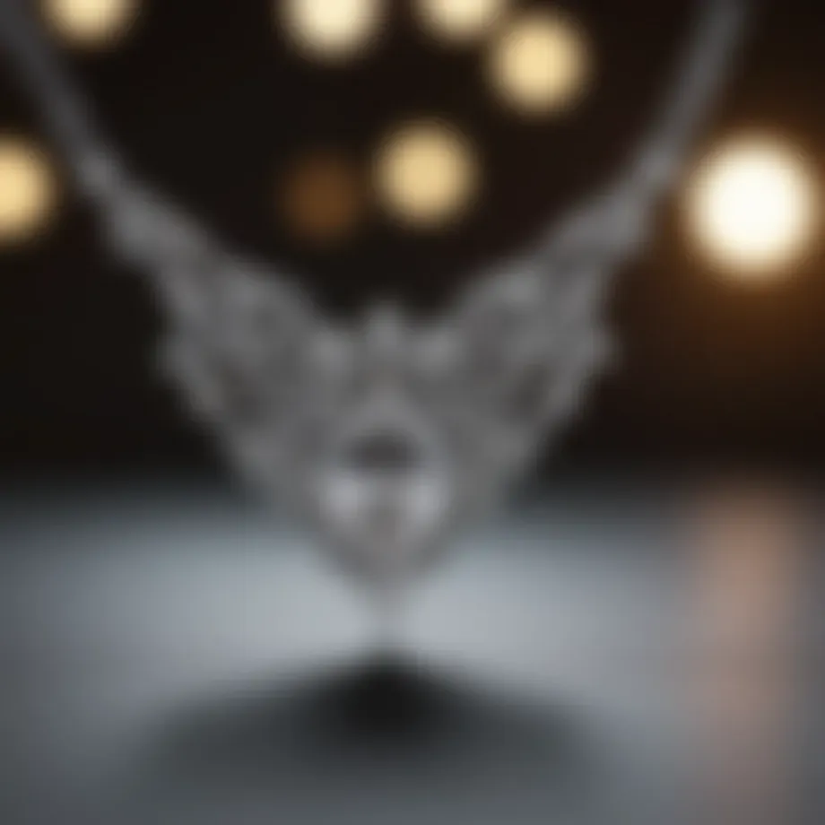 Exquisite diamond necklace showcasing modern design and craftsmanship