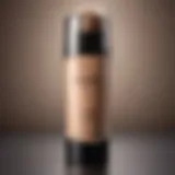A serene display of light coverage foundation shades arranged elegantly.