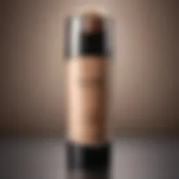 A serene display of light coverage foundation shades arranged elegantly.