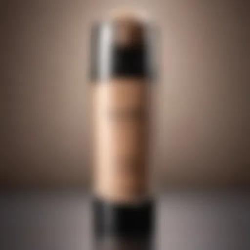 A serene display of light coverage foundation shades arranged elegantly.