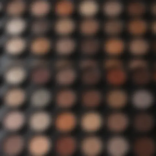 Swatches of various neutral shimmer eyeshadows showcasing their pigmentation