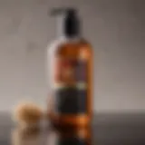 Luxurious shampoo bottle infused with natural oils for frizz control