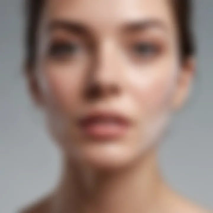 Illustration of skincare routine incorporating BHA face wash