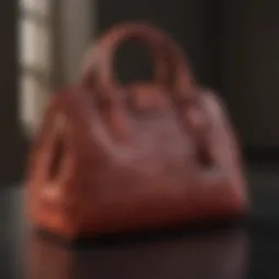 Luxurious Bottega Veneta handbag displayed elegantly