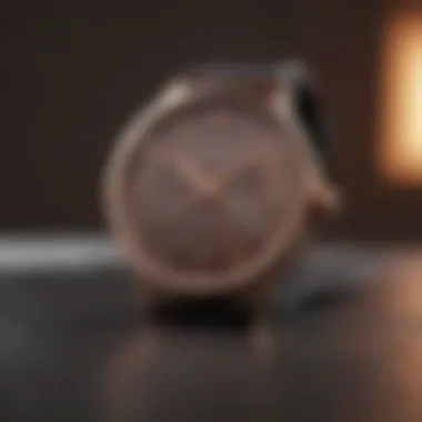 Minimalist Rose Gold Timepiece Elegant rose gold watch with minimalist design