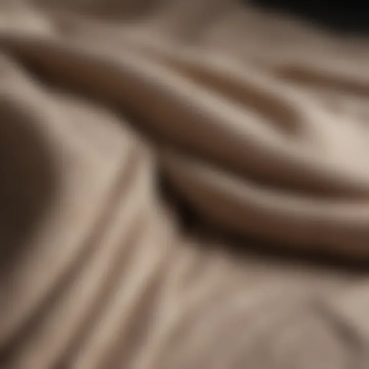 Linen fabric swatches showcasing texture and colors