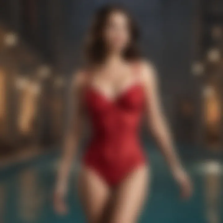 Elegant Spanx swimwear design on display