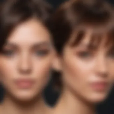 Before and After with Amika Products Before and after images showcasing the effectiveness of Amika products on different hair types.
