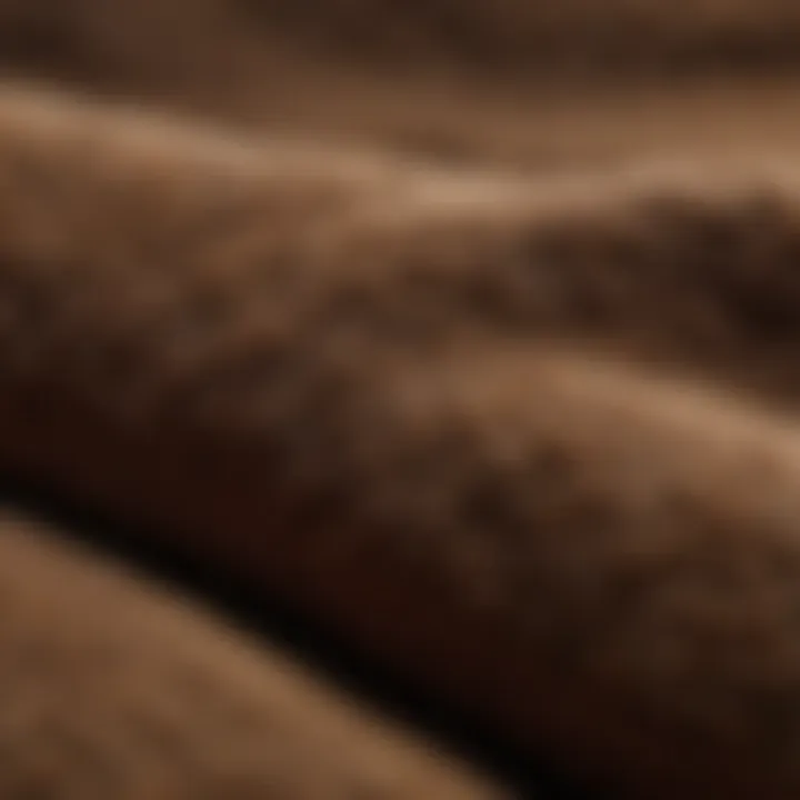 Close-up of L.L. Bean fleece lined leggings showcasing fabric texture