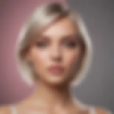 Enhancing Beauty: Salon Application of Gloss Toner Stylish hair salon with gloss toner application
