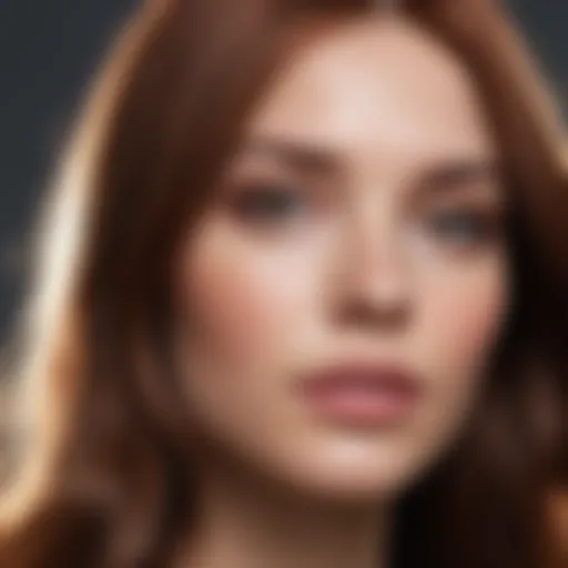 Vibrant glossy hair reflecting light