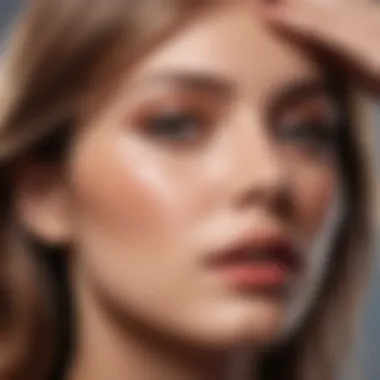 Application of Conditioning Color Gloss Close-up of a woman applying conditioning color gloss to her hair