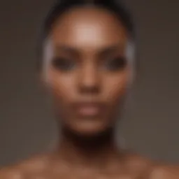 Color theory chart showcasing shades suitable for dark skin tones