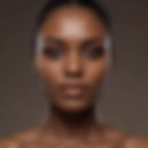 Color theory chart showcasing shades suitable for dark skin tones