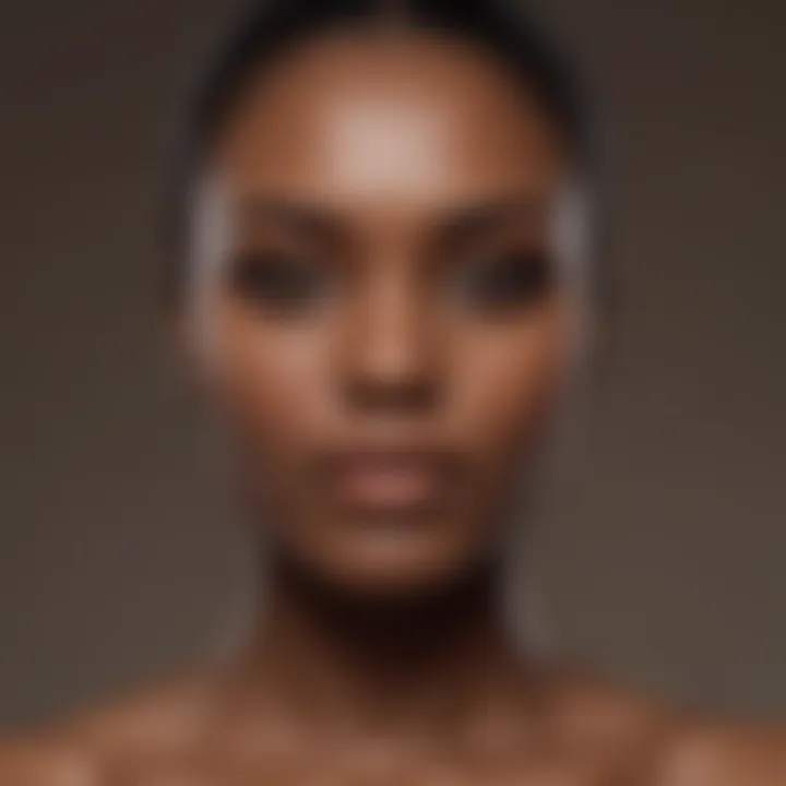 Color theory chart showcasing shades suitable for dark skin tones