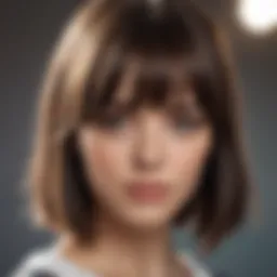 Elegant hairstyles featuring bangs on fine hair.