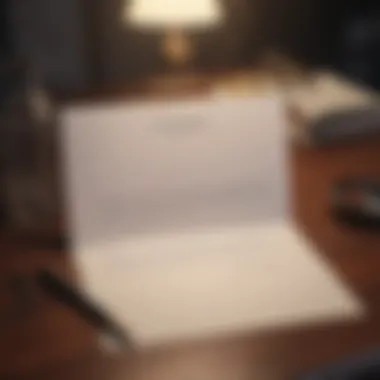 Heartfelt Handwritten Letter A heartfelt handwritten letter on a desk