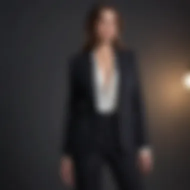Chic Blazer and Trousers Ensemble Chic outfit pairing tailored blazer with stylish trousers