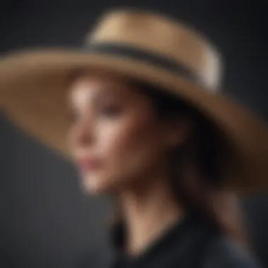 Stylish wide-brimmed hat made from eco-friendly materials, exemplifying sustainability in fashion.