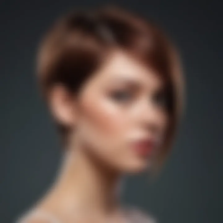 Asymmetrical cut giving a modern twist