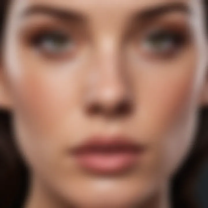 Close-up of a healthy skin surface showcasing even tone