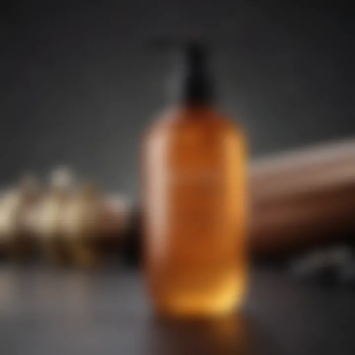 Visual representation of hair care products for maintenance