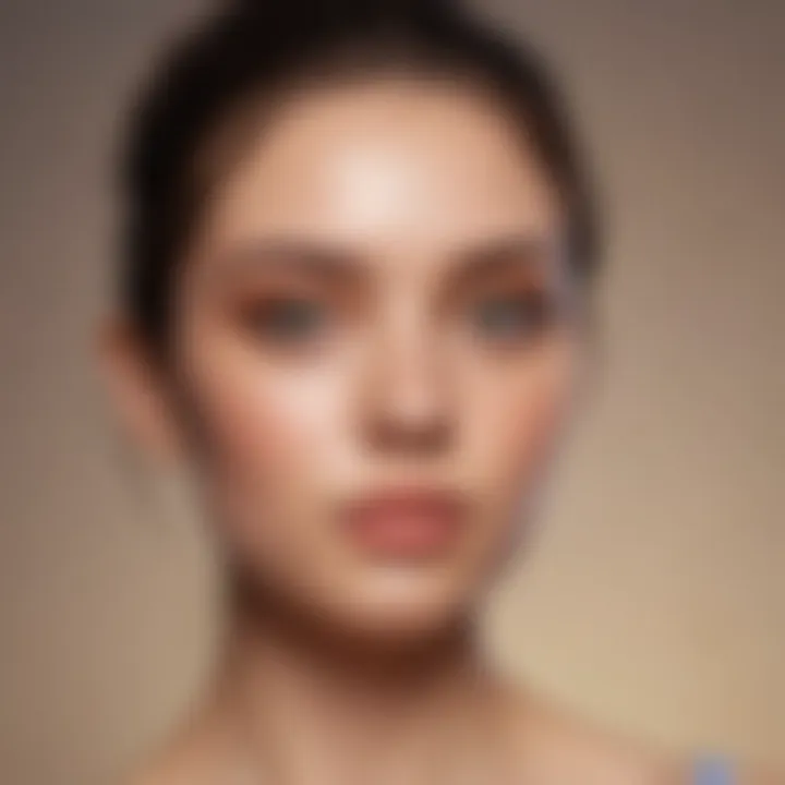 An artistic representation of digital identity influenced by beauty filters.
