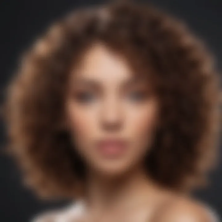 Diverse curl types showcasing product effectiveness