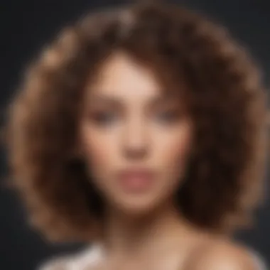 Diverse Curl Types and Product Effectiveness Diverse curl types showcasing product effectiveness