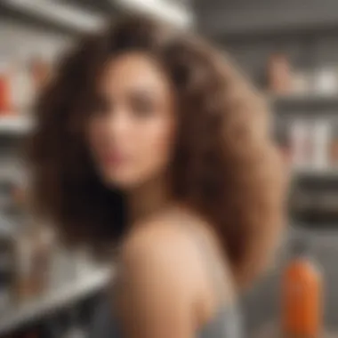 Nourishing Curly Hair Products Nourishing curly hair products on a shelf
