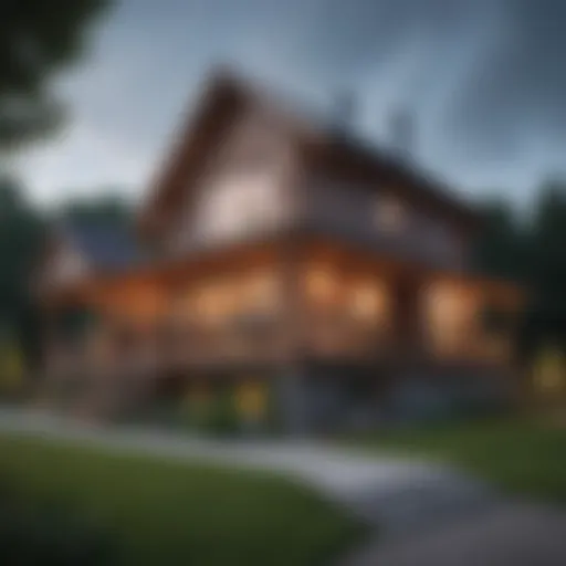 Stylish eco timber frame house showcasing modern design