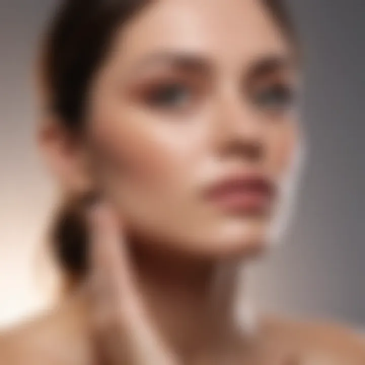 Diagram of daily skincare routine for refined skin texture