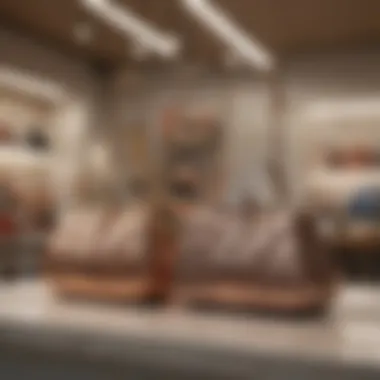 Trendy evening bags displayed in a chic fashion boutique setting
