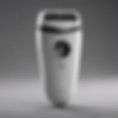 Epilator Design and Features Epilator showcasing its sleek design and features