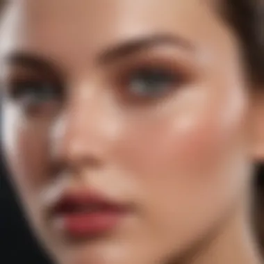Expert Application Techniques for Flawless Skin Close-up of makeup application techniques on a flawless complexion.