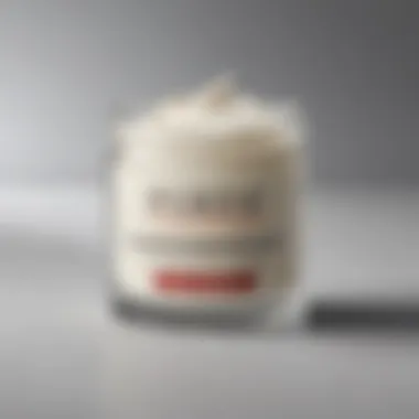 Close-up of a wrinkle cream jar with ingredients list