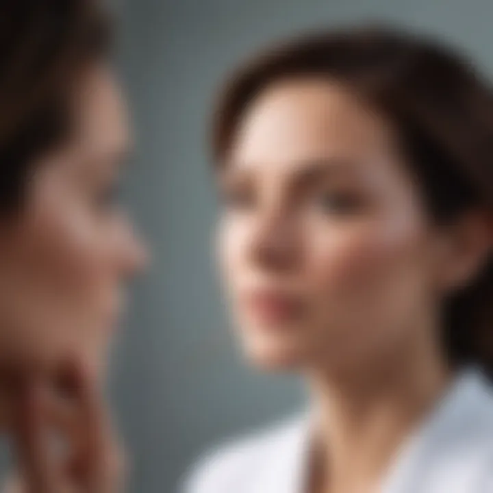 Dermatologist discussing retinol with a patient