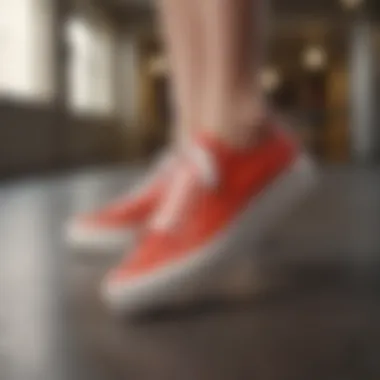 Versatile Styling with Thick Sole Keds Versatile styling options with thick sole Keds.