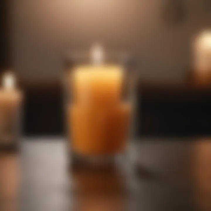 Safety tips for votive candle usage displayed visually