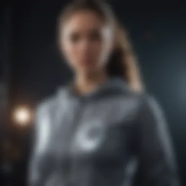 A stylish athletic outfit featuring the moon logo