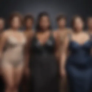 Diverse group of plus size models showcasing various styles